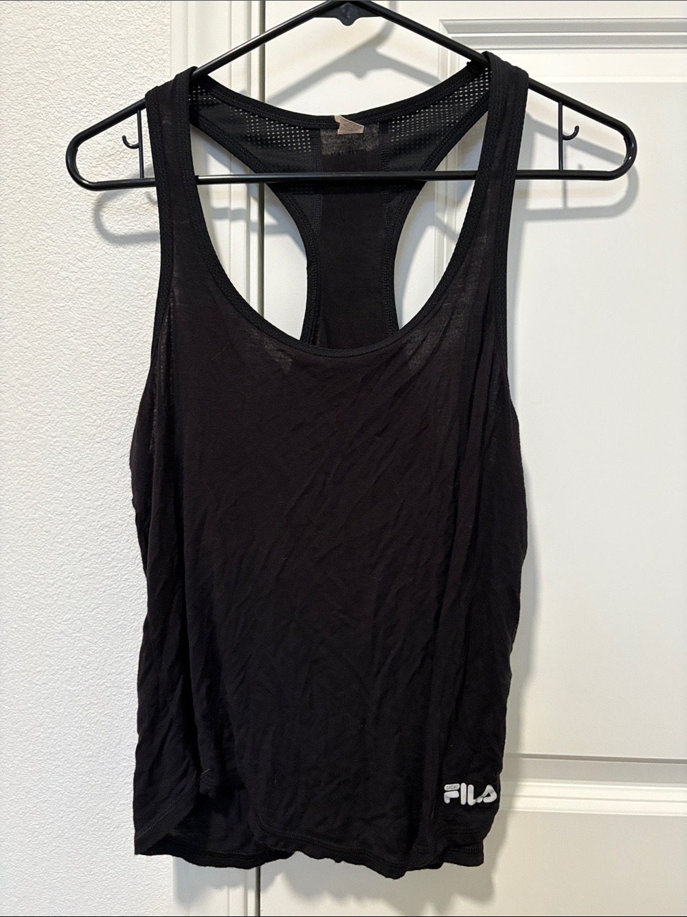 FILA Women's Black Athletic Racerback Tank